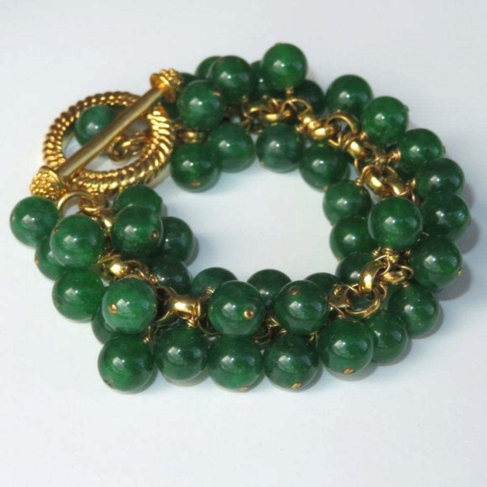 KEP Green Jade Rolo Bracelet